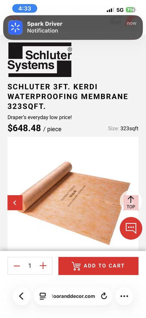 Kerdi Waterproofing Membrane