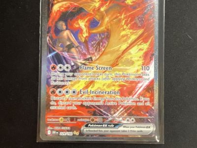 Pokémon TCG Team Rocket's Moltres ex 220 HP 229/182 Full Art Ultra Rare Card