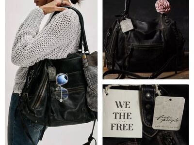 Free people Emerson Tote Purse in Coal