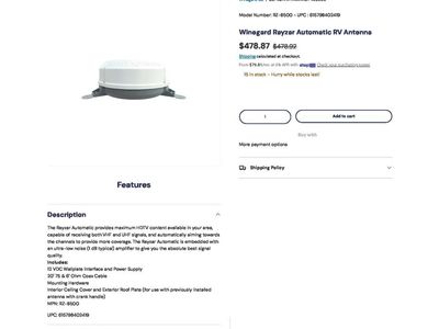 Winegard Rayzer Auto RV Antenna