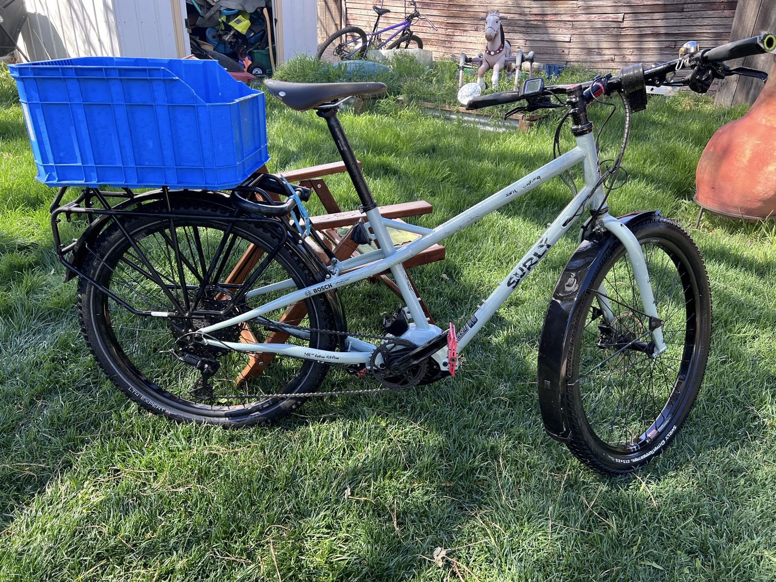 Surly Skid Loader cargo bike ebike Med