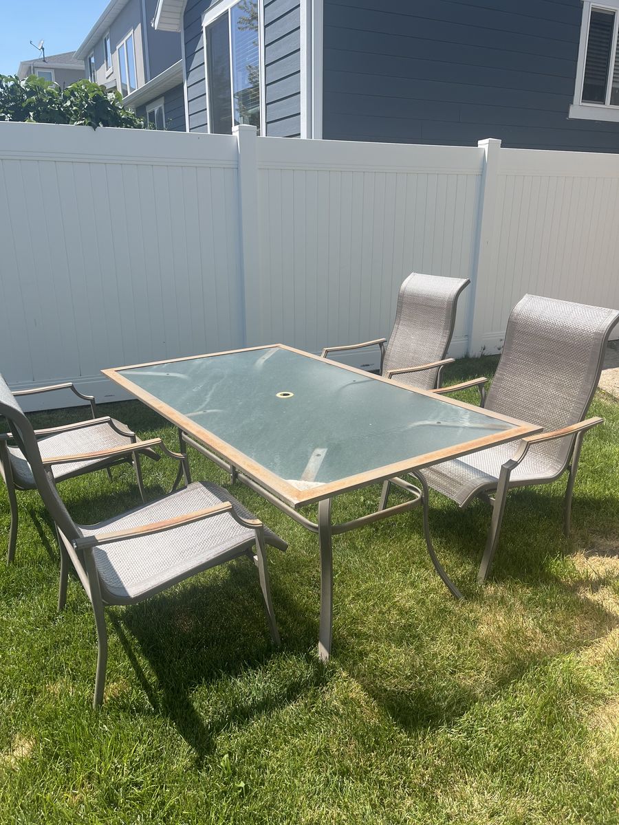 Patio Table and Chairs Set