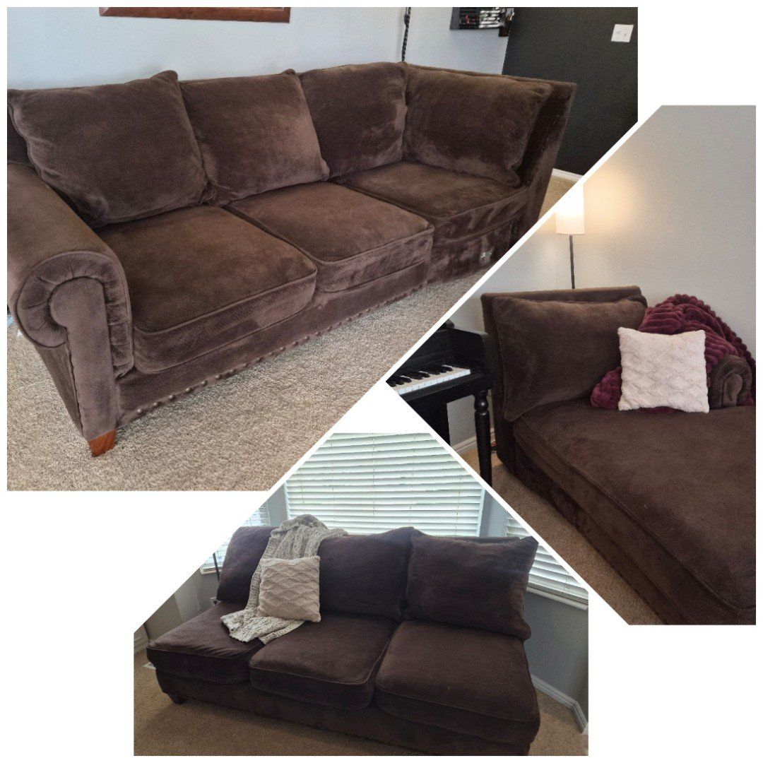 EXTRA Large Chocolate Brown Sectional