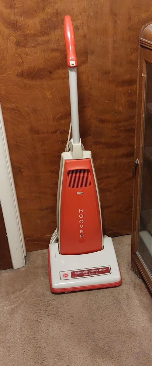 Hoover Dial-A-Matic Vintage Vacuum Cleaner Red
