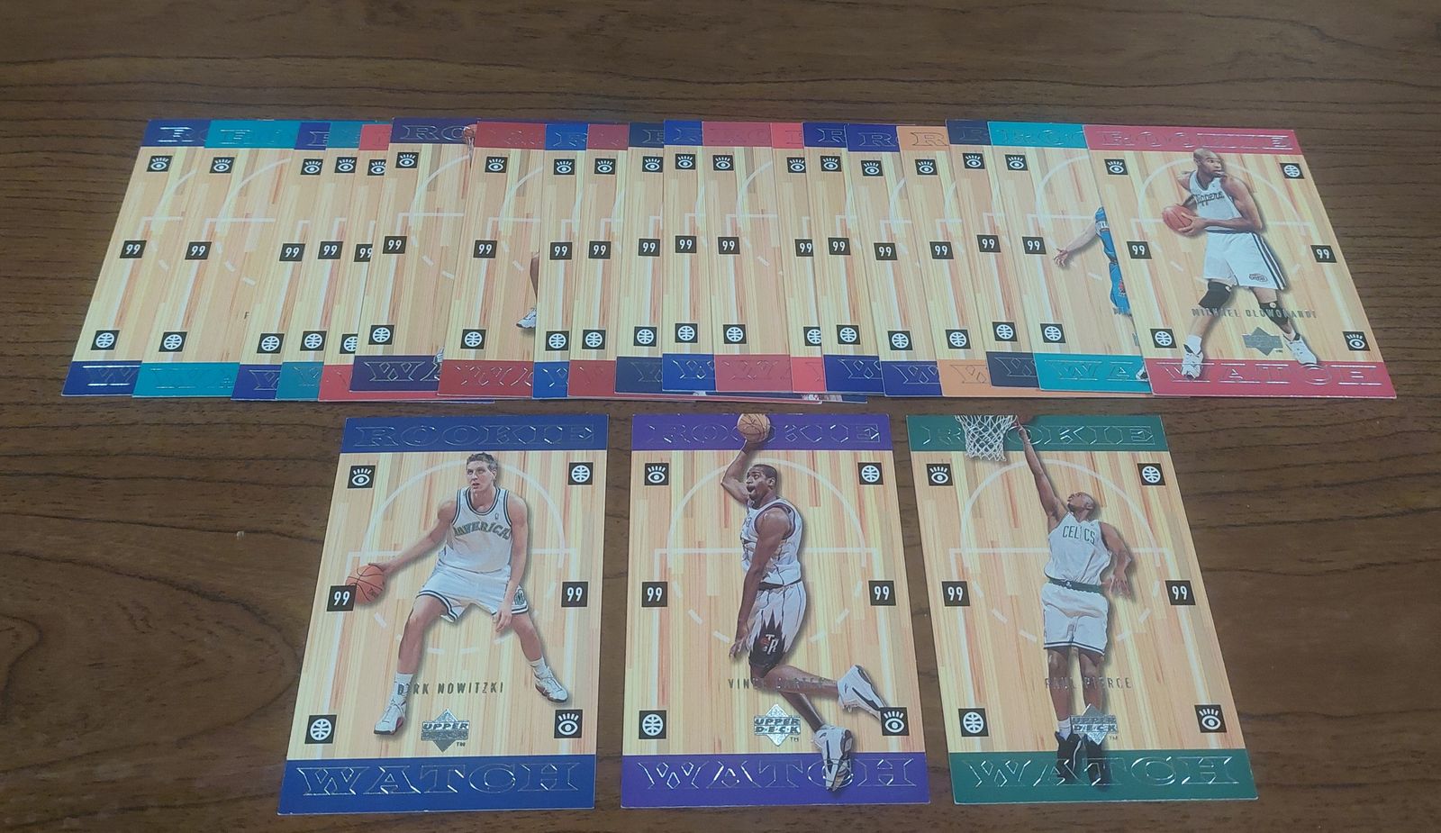 1998-99 Upper Deck Rookie Watch Complete 22 Card Set Carter Dirk Pierce RC