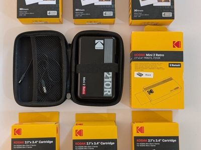 KODAK Mini 2 Retro Portable Photo Printer Bundle