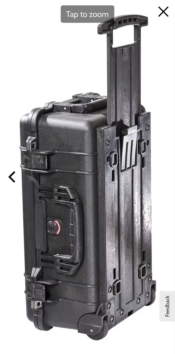 Pelican 1510 Carry-On Equipment Case with Wheels and Handle, Black
