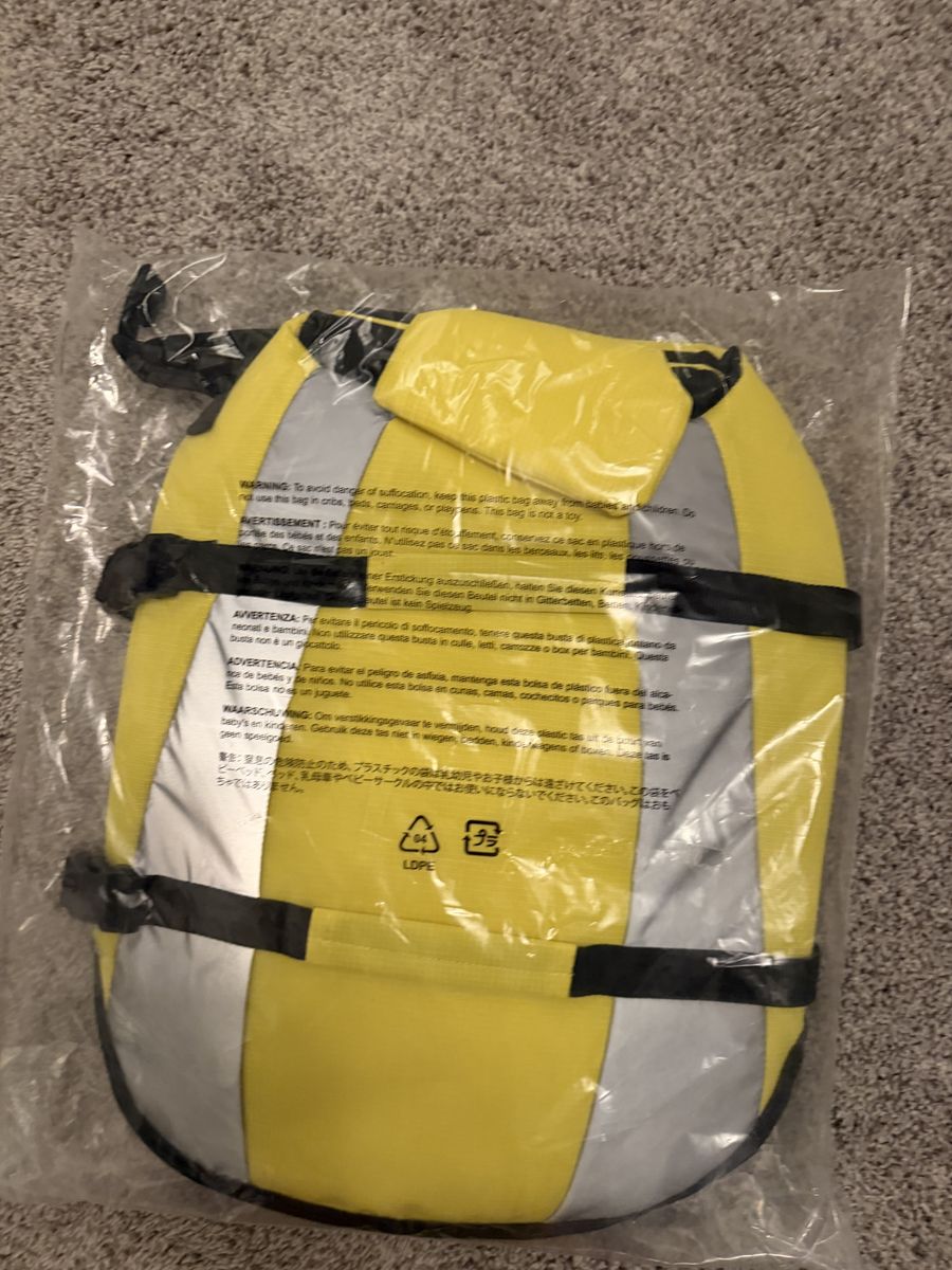 Dog Life Jacket Yellow & Black Reflective Safety Vest - New, Adjustable Straps