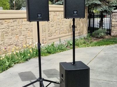 2.1 PA Sound System 15" Sub, 12" 2-way Tops & Bags