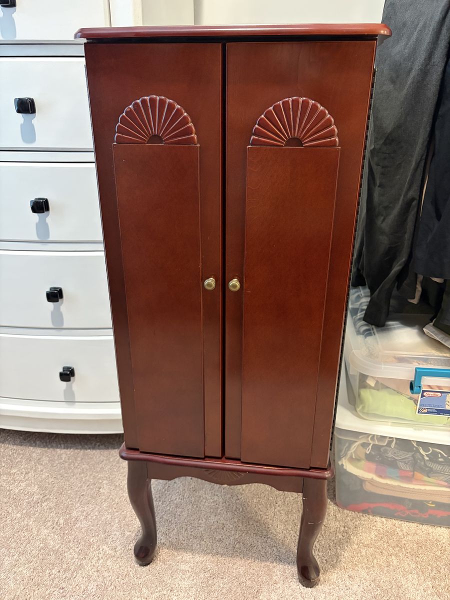 Wooden Jewelry Armoire