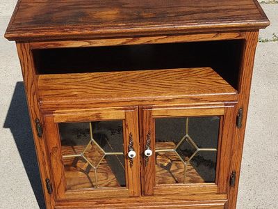 Oak Cabinet with Drawer