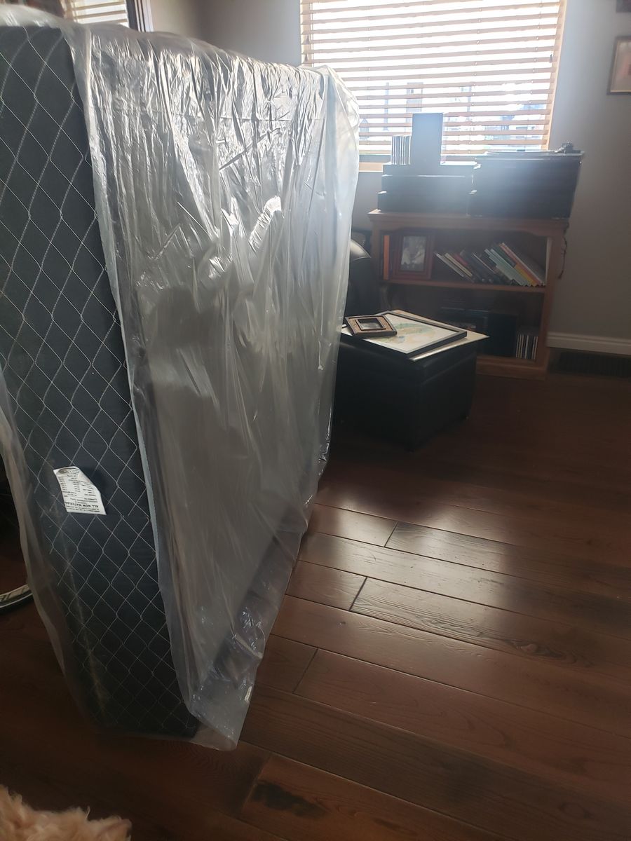 Free, still in wrapper full size box spring