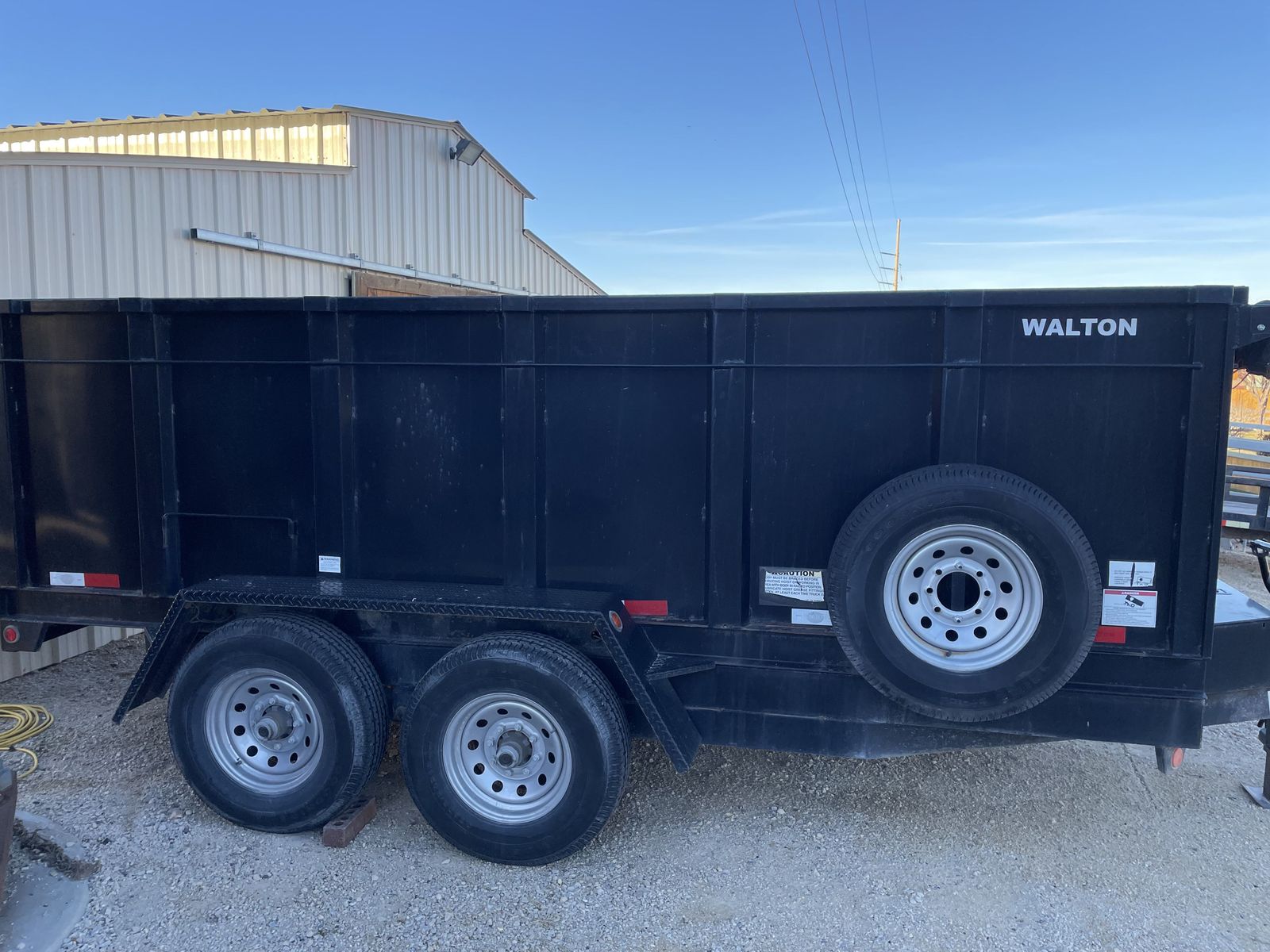 Walton 14 foot 14k dump trailer