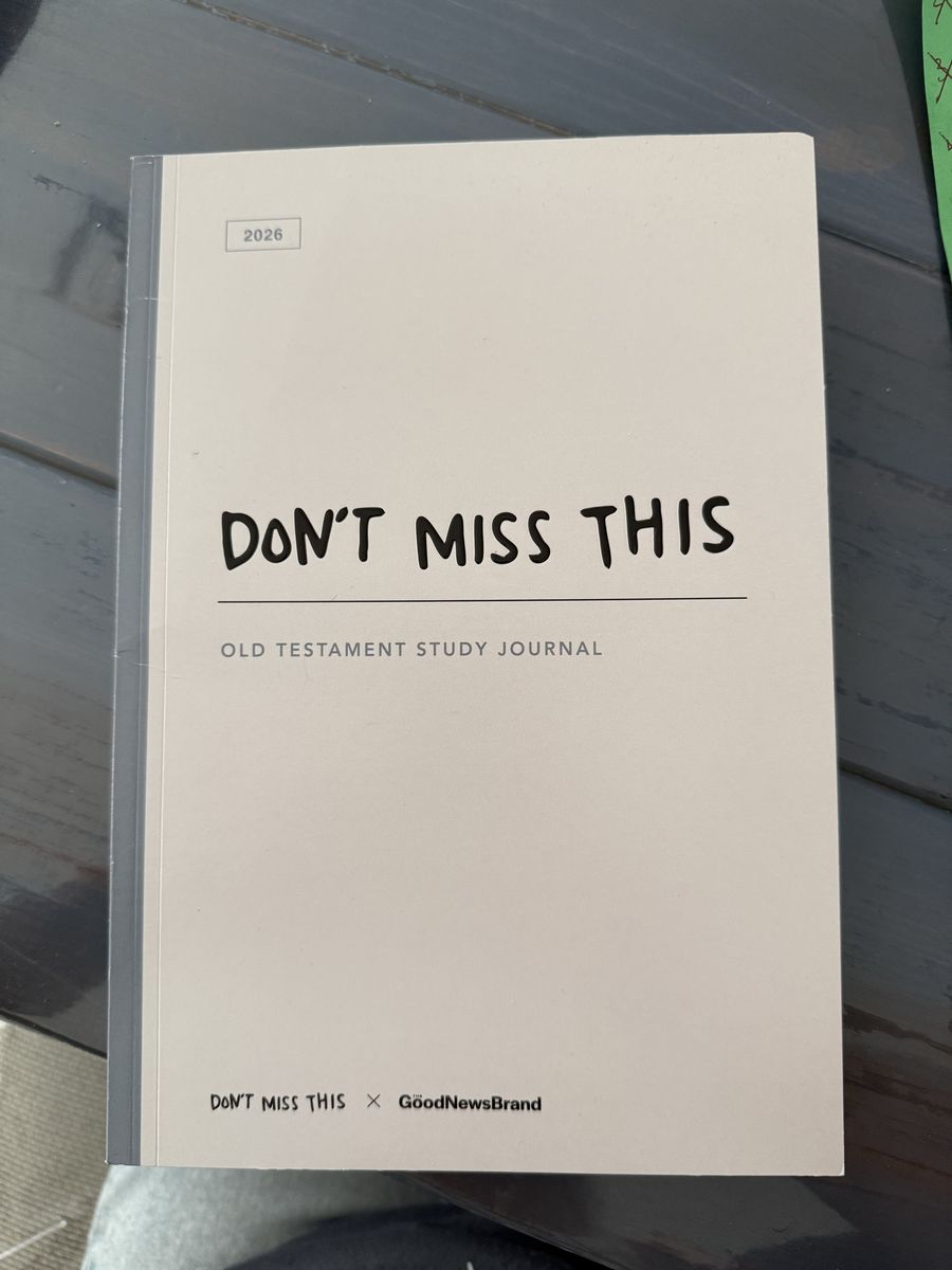 New Don’t Miss This Old Testament Study Journal
