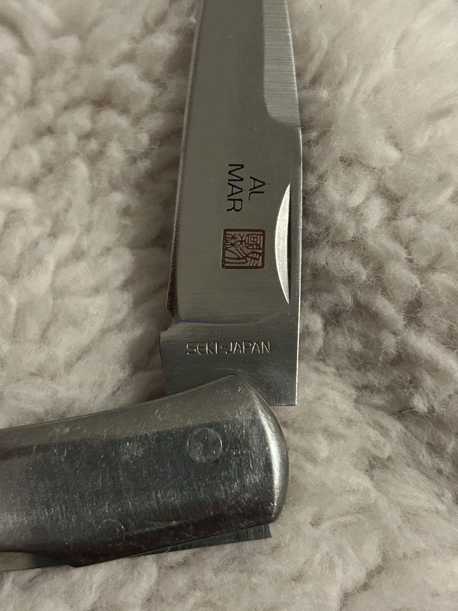 Vintage Al Mar Seki Japan Folding Lockback Knife – Excellent Condition