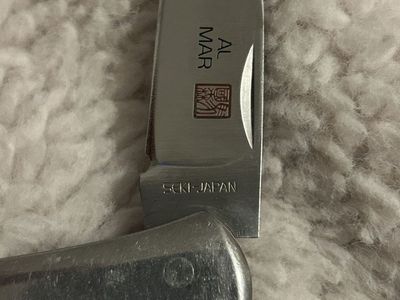 Vintage Al Mar Seki Japan Folding Lockback Knife – Excellent Condition