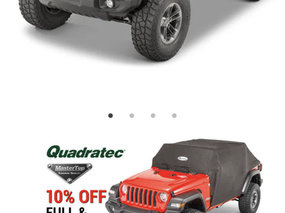 Jeep Wrangler 2 Door Rain Cover