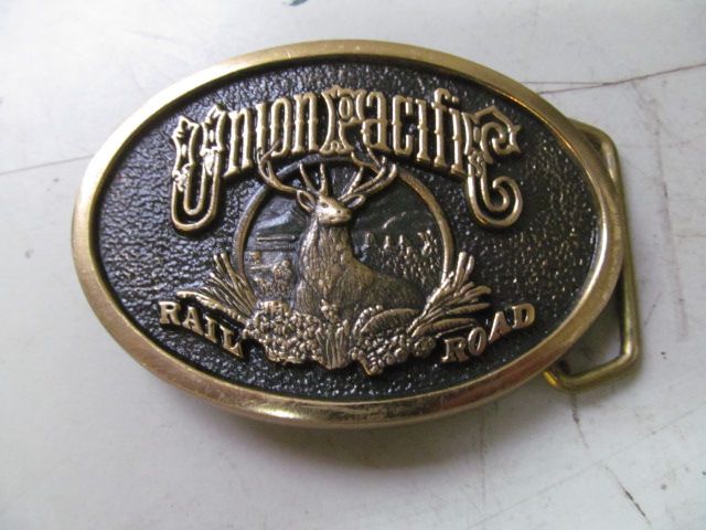 Vintage Union Pacific Rail Road belt buckle