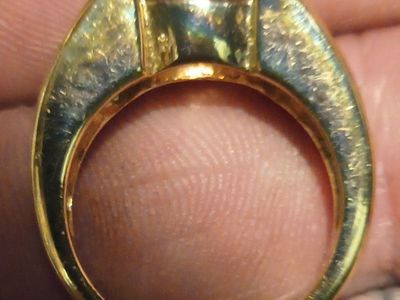 10 kt citrine jewel ring