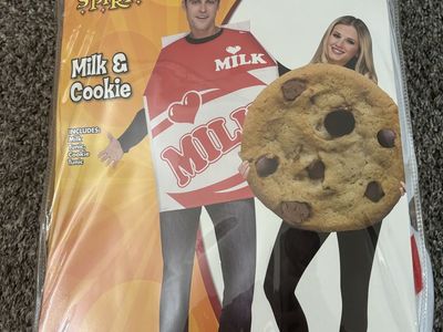 Spirit Halloween Milk & Cookie Couple's Costume - Adult One Size Fits Most