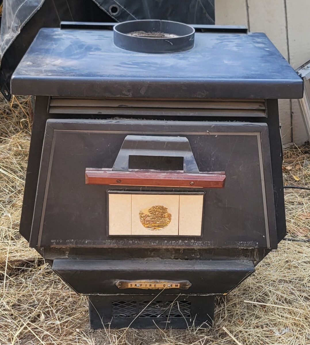 Mid-Century Modern fireplace stove