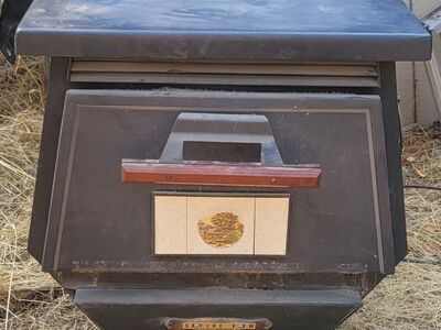 Mid-Century Modern fireplace stove