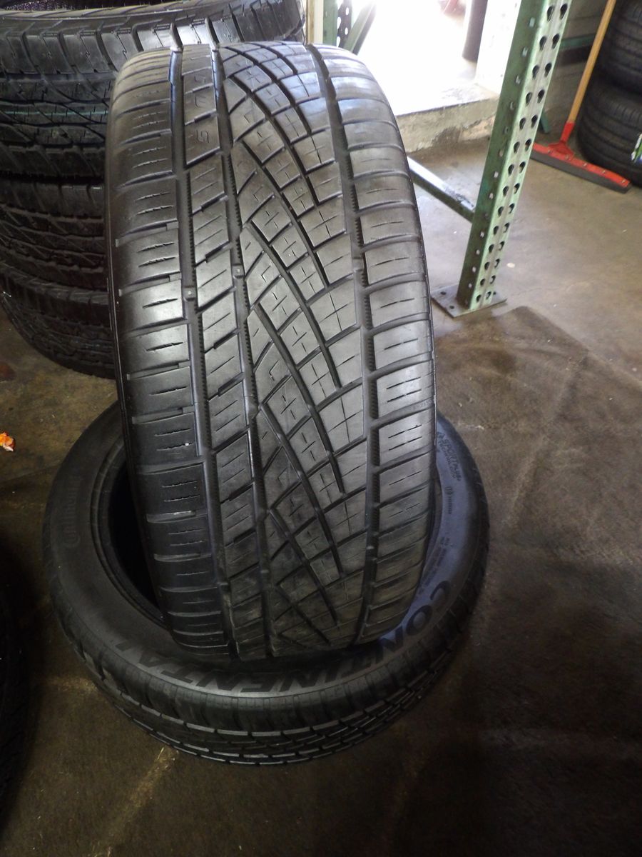 245/45R19 CONTINENTAL EXTREME CONTACT PAIR OF USED TIRES