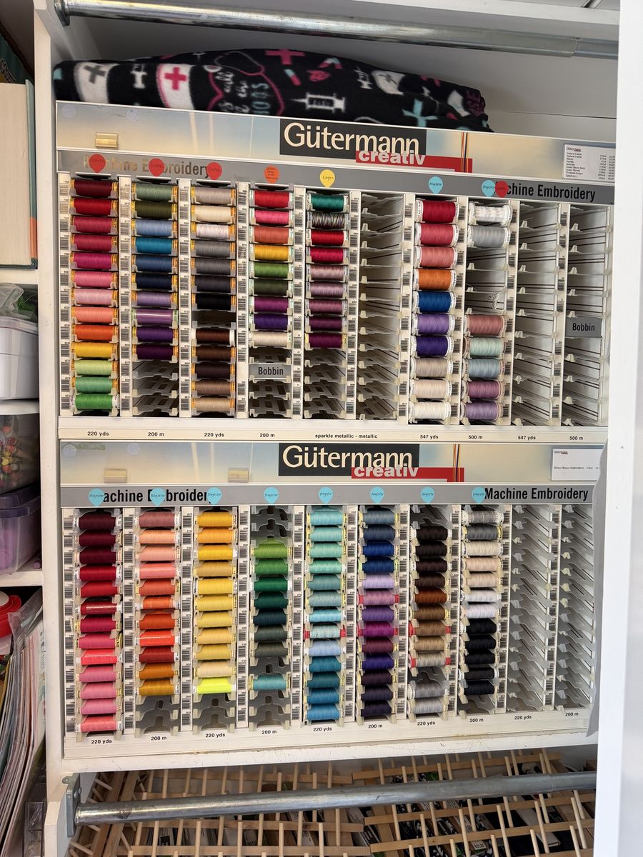 Sewing thread holder display- craft room