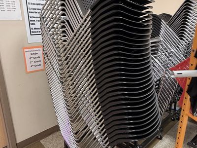 125 HD Core Stacking Chairs & 5 Chair Carts