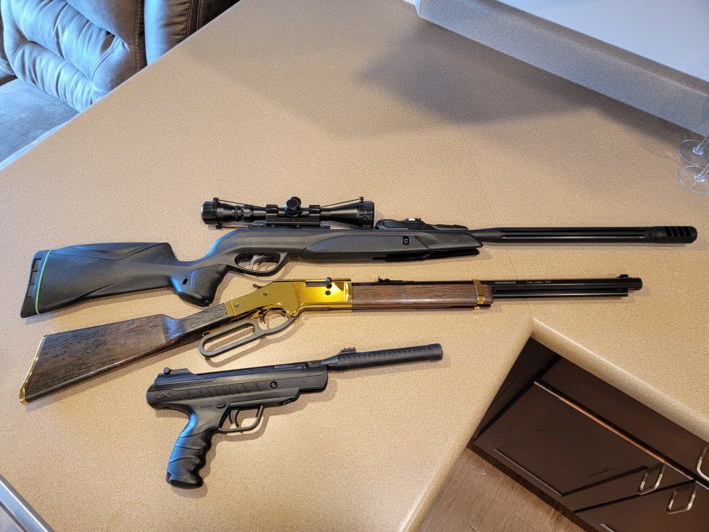 3 Guns - Air Rifle & Pistol Lot: Gamo, Henry Golden Boy, Umarex - .22 pellet, .177 Pellet/BB Guns