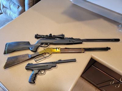 3 Guns - Air Rifle & Pistol Lot: Gamo, Henry Golden Boy, Umarex - .22 pellet, .177 Pellet/BB Guns