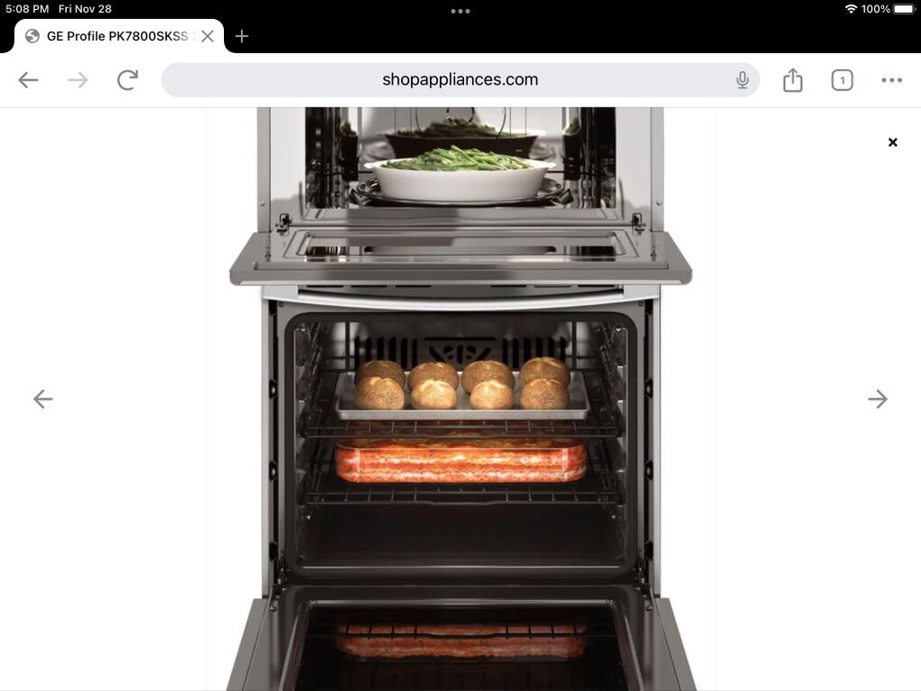 GE 27 Wall Oven Microwave Comb