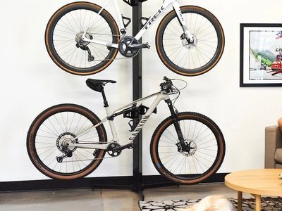 Velo Cache 2-Bike Storage Stand - Modern Bike Display Rack