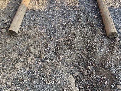 Hitching post Wooden Fence Frame / Gate Structure - Round Posts