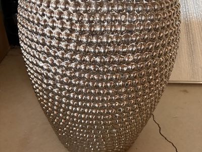 Silver Side Table/stool