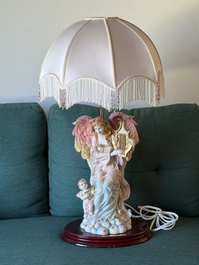 Vintage OK Collection Angel And Child Lamp