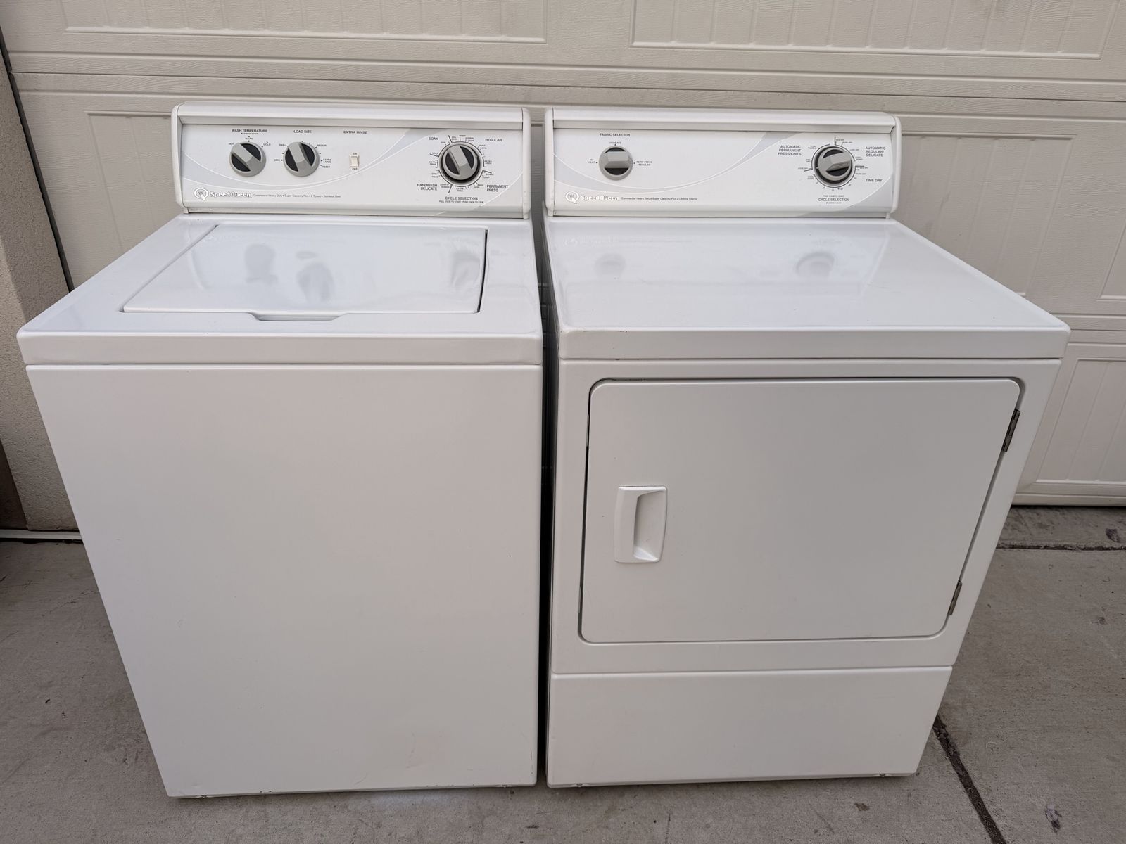 Speed Queen Washer And Electric Dryer