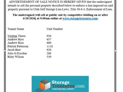 Notice of Public Auction