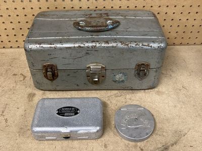 Vintage fishing tackle boxes