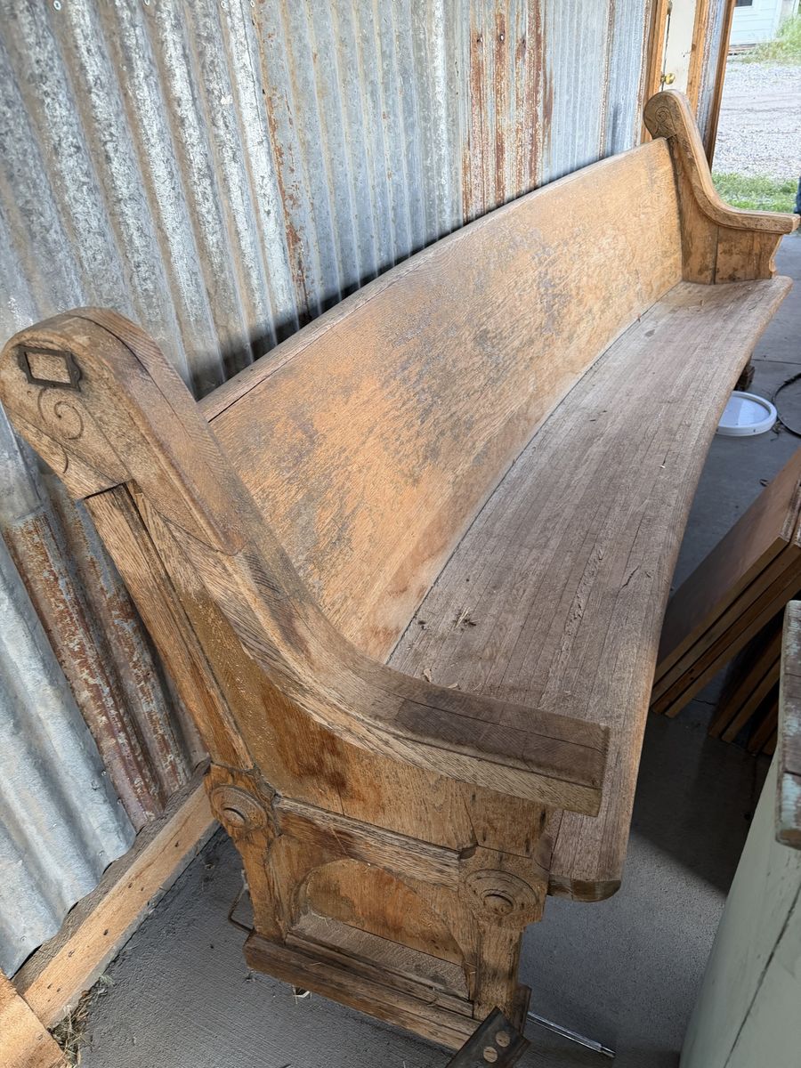 Old church pew