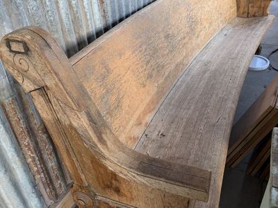 Old church pew