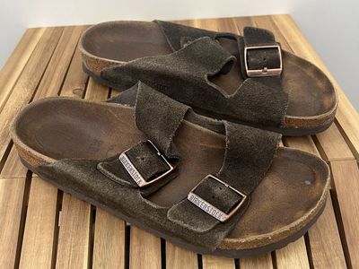 Birkenstock Arizona Brown Suede Sandals Women's EU 39 US 8