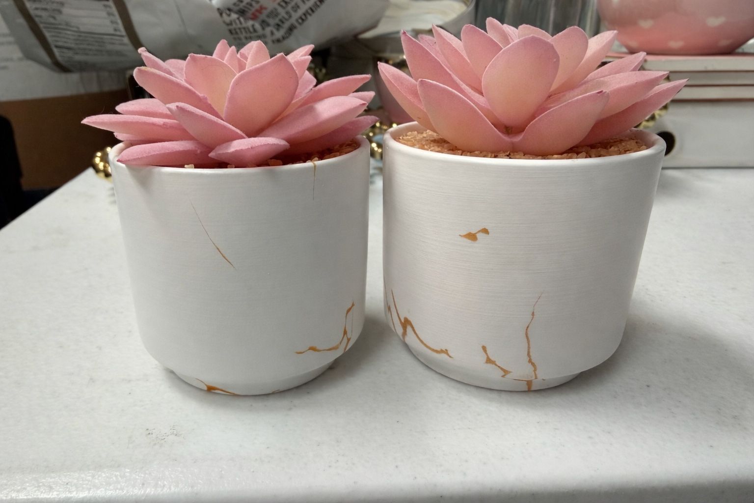 Mini Pink artificial Succulent Plants