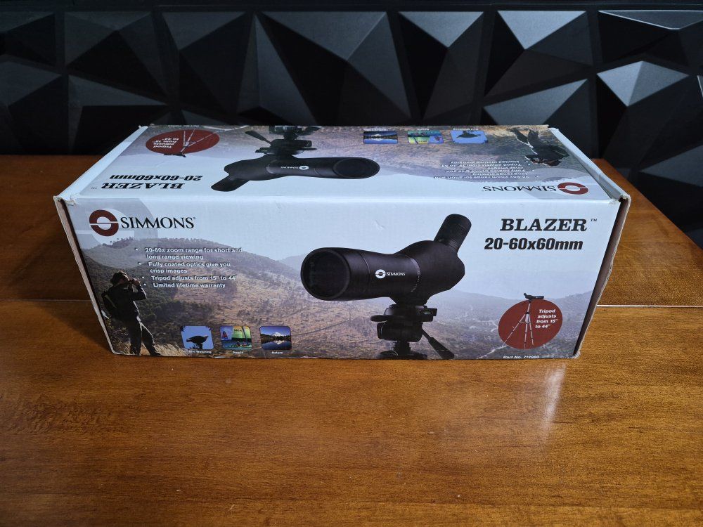 Simmons Blazer 20-60x60mm Spotting Scope with Adjustable Tripod