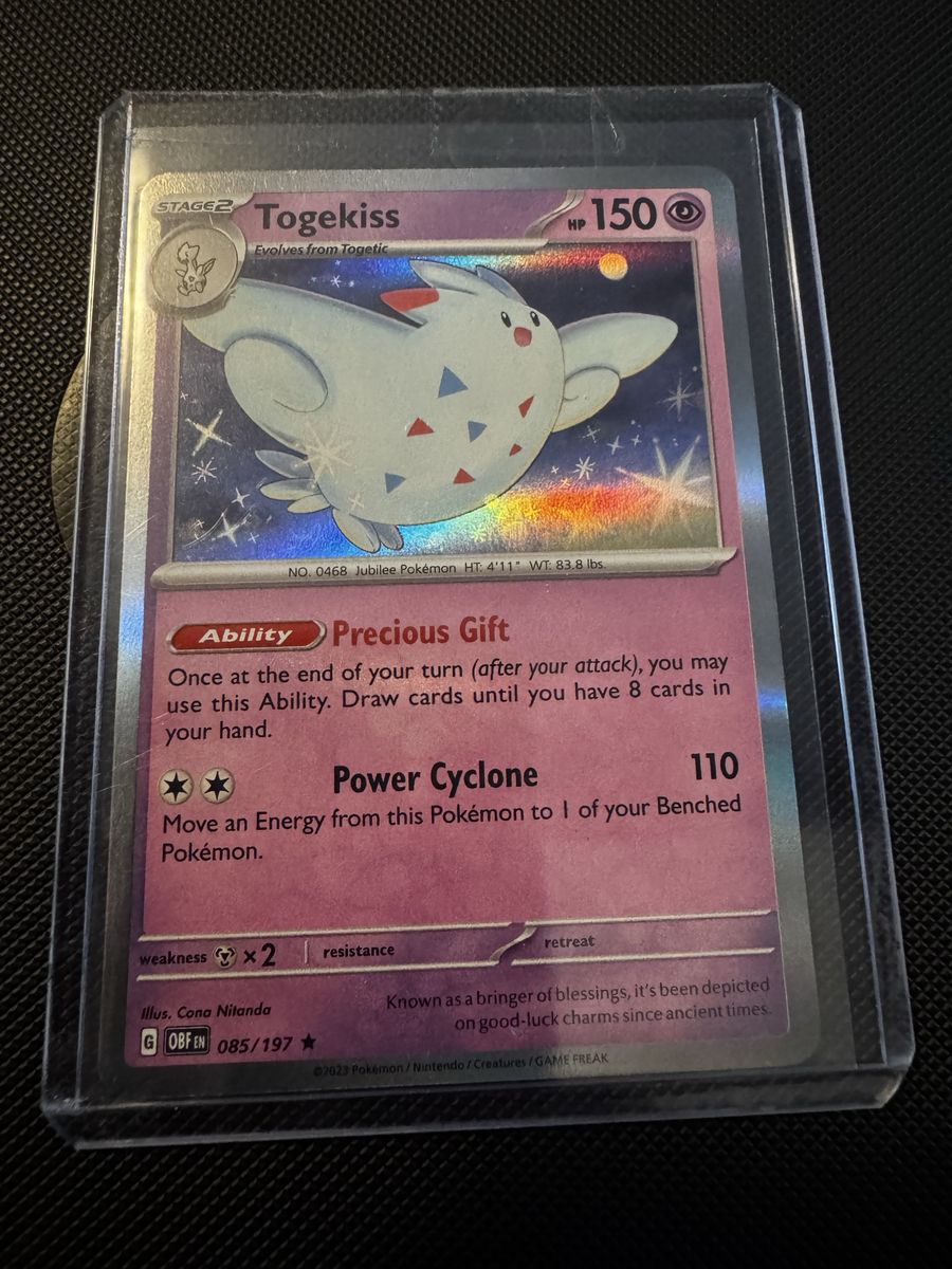 Pokemon Togekiss Holo Rare 085/197 Obsidian Flames