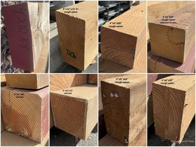 SAVE up to 65% - NEW Solid Wood Beams & Posts- 4x4, 4x8, 6x6, 4x10, 6x12 Dimensional - Various Lengths