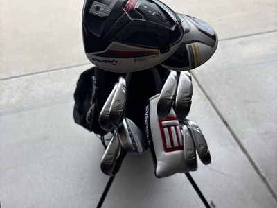 Full set of golf clubs