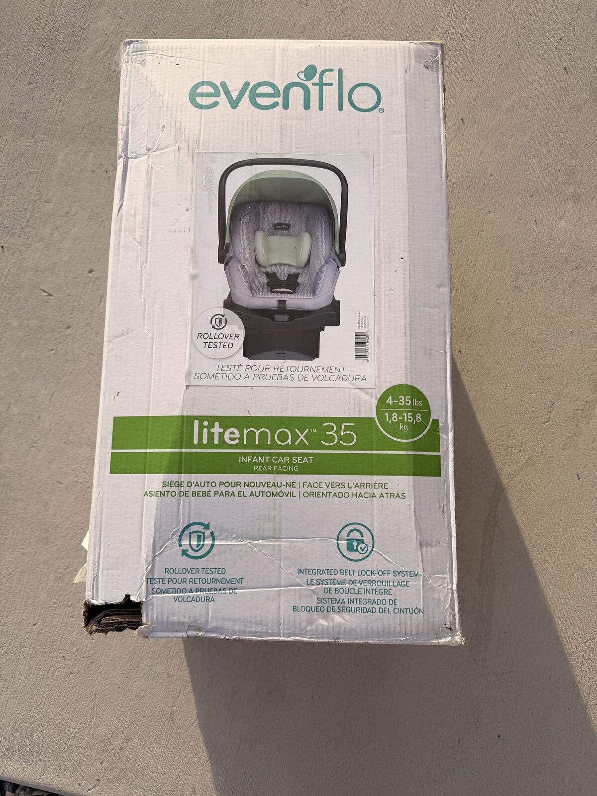 Evenflo LiteMax 35 Infant Car Seat – NEW