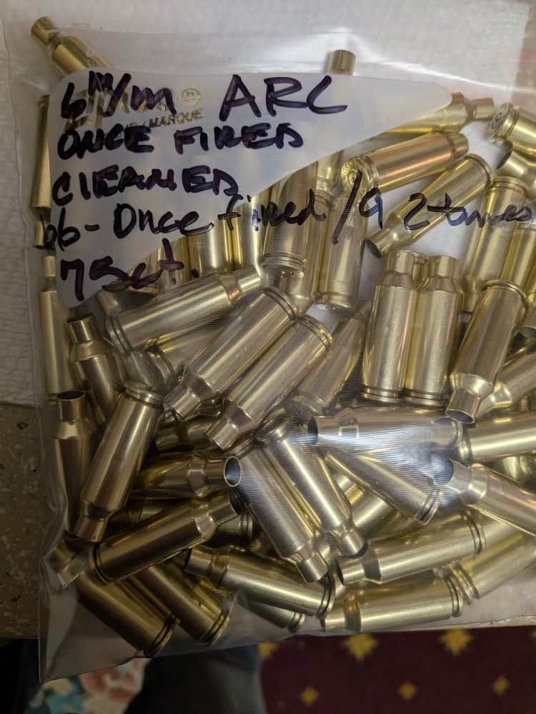 75 6mm ARC brass, once fired