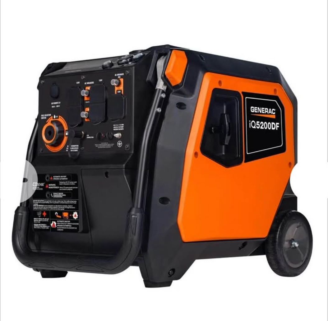 Generac iQ5200DF Dual Fuel Inverter Generator Gas & Propane